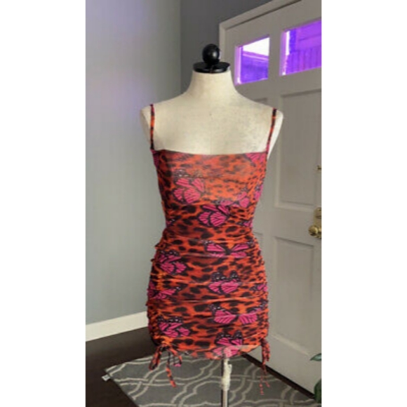 Pretty little things butterfly leopard dress - Picture 2 of 2